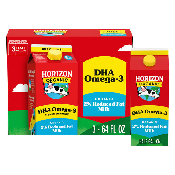 Milk Horizon Organic Organic 2% Reduced Fat Milk with DHA Omega-3 hero