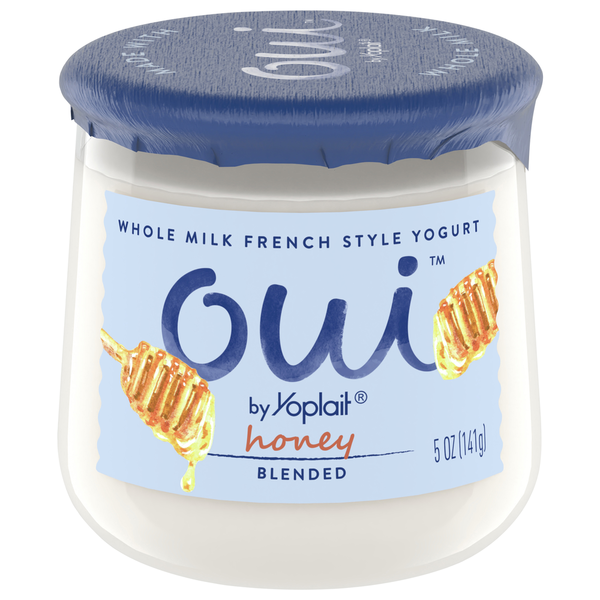 Yogurt Oui Yogurt, Honey, Whole Milk, Blended, French Style hero