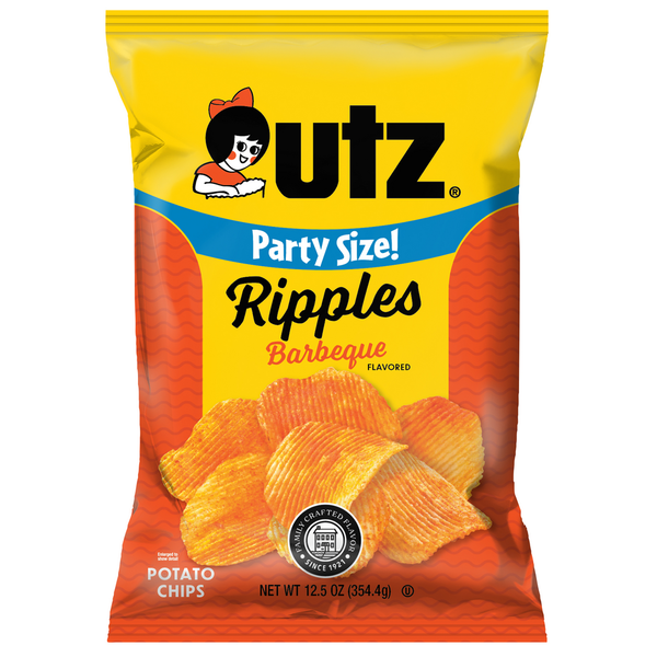 Chips & Pretzels Utz Ripples Barbeque Potato Chips hero