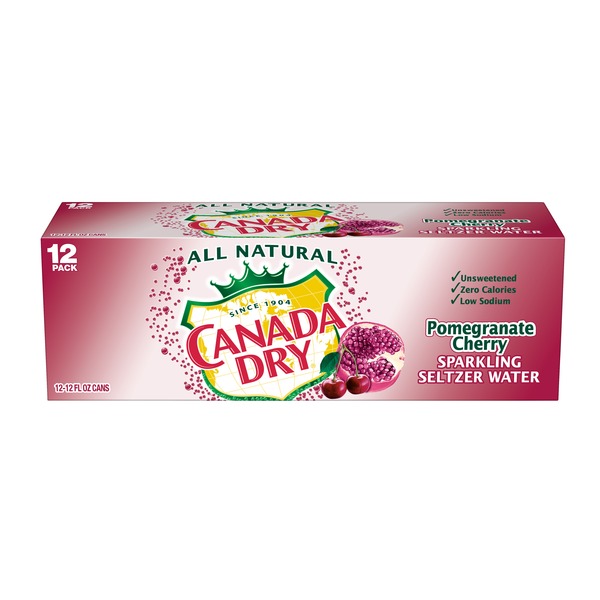 Pickled Goods & Olives Canada Dry All Natural Sparkling Seltzer Water Pomegranate Cherry hero