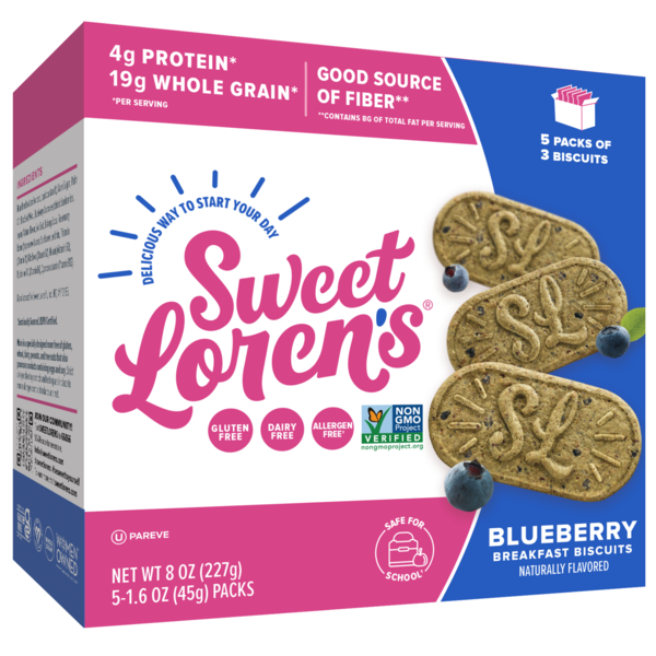 Sweet Loren's  Blueberry Breakfast Biscuits, Gluten Free & Vegan hero