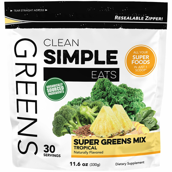 Clean Simple Eats Greens Tropical 30Sv hero