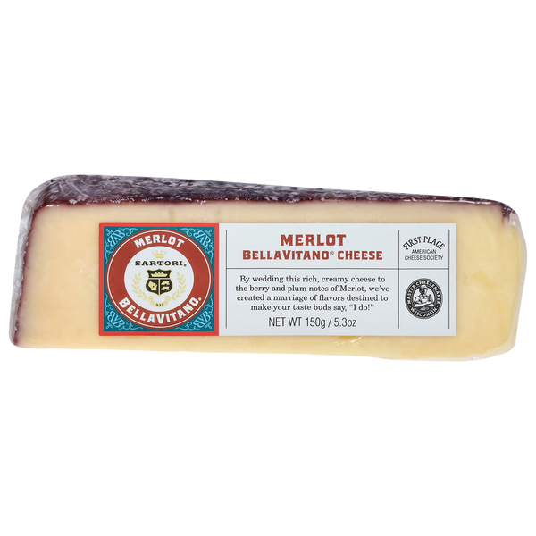 Specialty Cheeses Sartori Cheese, BellaVitano, Merlot hero