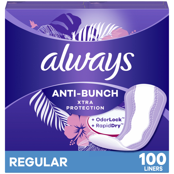 Feminine Care Always Xtra Protection Liners Regular hero