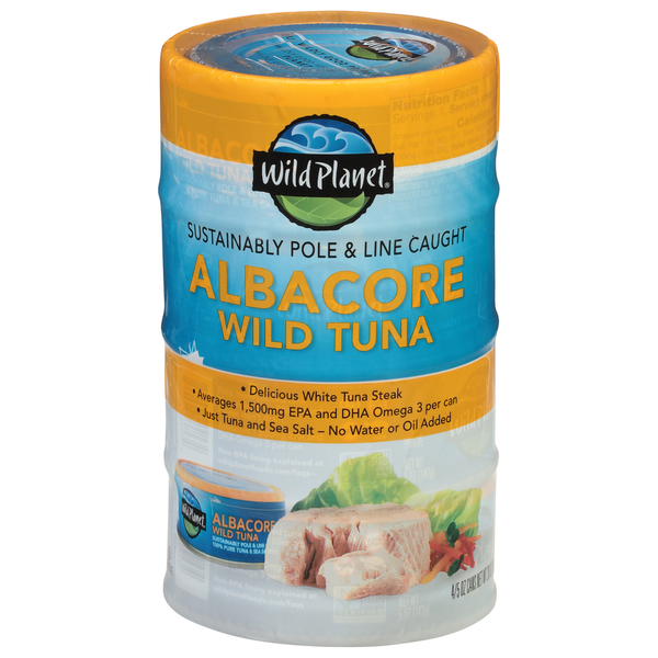 Canned Meat & Seafood Wild Planet Wild Tuna, Albacore hero