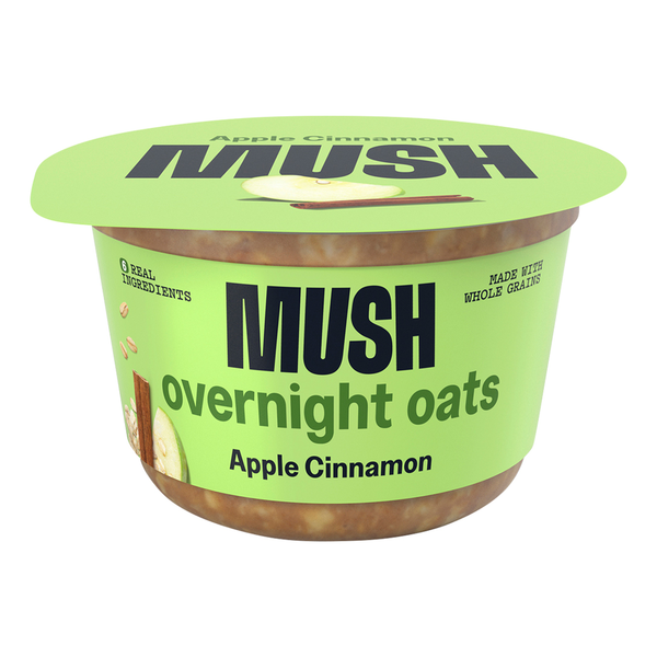 Hot Cereal & Pancake Mixes MUSH Apple Cinnamon, Overnight Oats hero