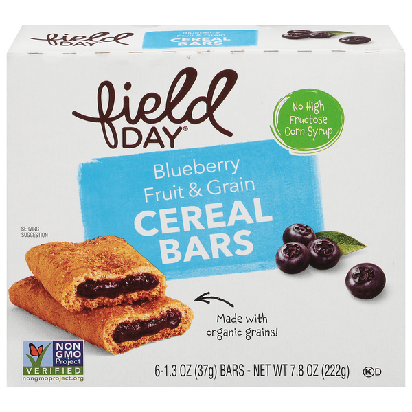 Breakfast Bars & Pastries FIELD DAY Cereal Bars, Blueberry, Fruit & Grain hero