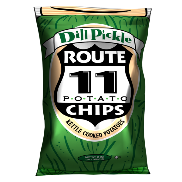 Chips & Pretzels Route 11 Dill Pickle Potato Chips hero