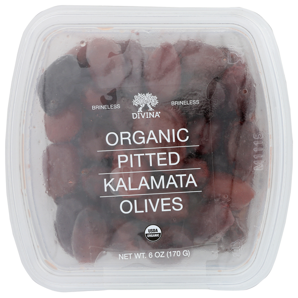 Pickled Goods & Olives Divina Organic Pitted Kalamata Olives hero