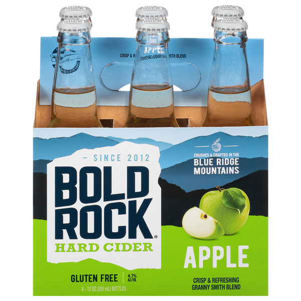 Craft Beer & Cider Bold Rock Hard Cider, Apple, 6 Pack hero