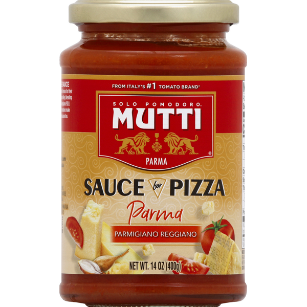 Mutti Sauce for Pizza, Parmigiano Reggiano, Parma hero