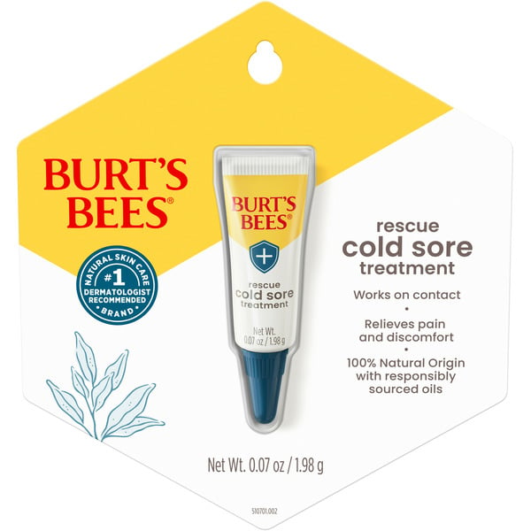 Cold, Flu & Allergy Burt's Bees Cold Sore Treatment with Rhubarb and Sage Complex, 100% Natural Origin hero