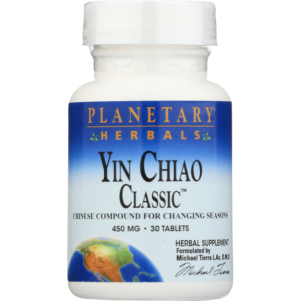 Vitamins & Supplements Planetary Herbals Yin Chiao Classic 450Mg 30T hero