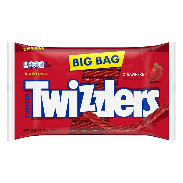 Candy & Chocolate Twizzlers Strawberry Flavored Licorice Style Low Fat Candy hero