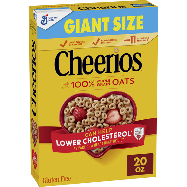 Cereal Cheerios Heart Healthy Gluten Free Giant Size Breakfast Cereal hero