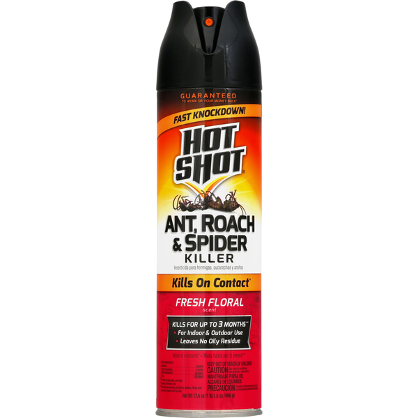 Pest Control Hot Shot Ant, Roach & Spider Killer, Fresh Floral Scent hero