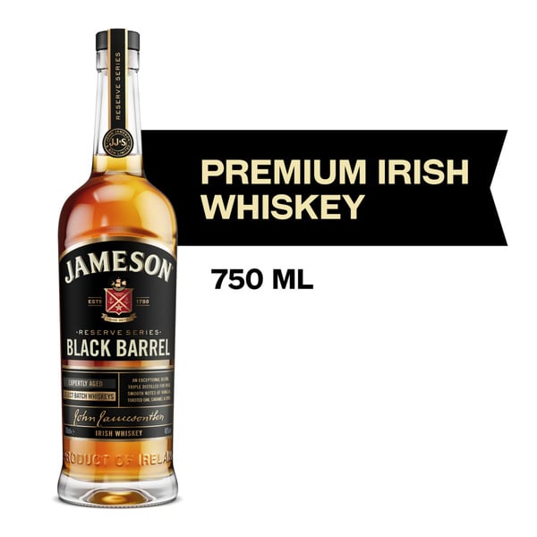 Spirits Jameson Black Barrel Irish Whiskey hero