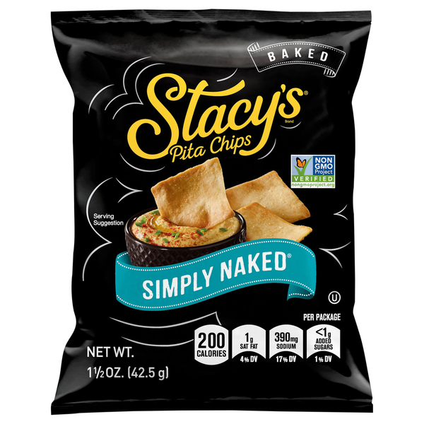 Chips & Pretzels Stacy's Pita Chips, Baked hero