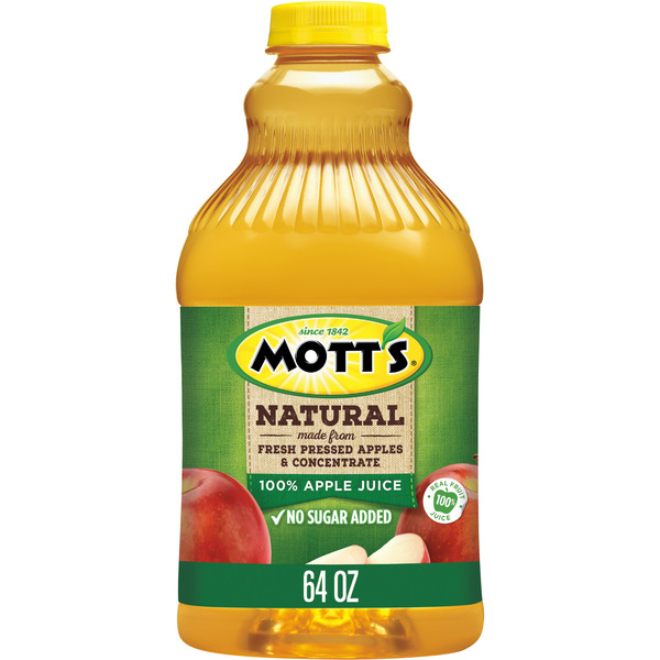 Juice & Nectars Mott's Natural 100% Apple Juice hero