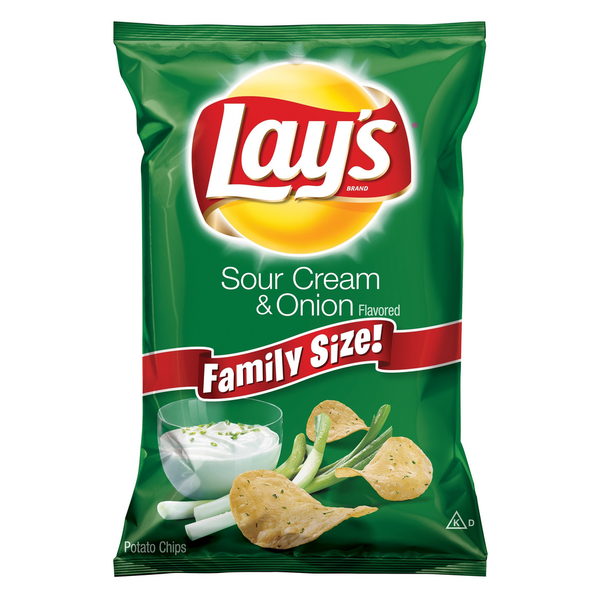 Chips & Pretzels Lay's Potato Chips, Sour Cream & Onion hero