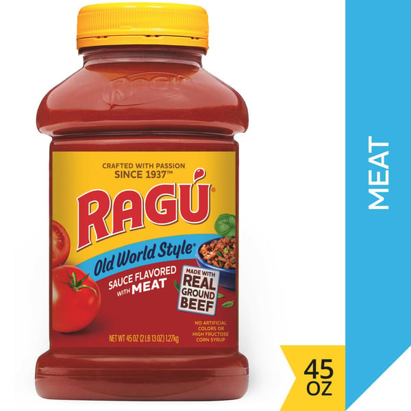 Pasta Sauce & Marinades Ragu Old World Style Sauce Flavored with Meat hero