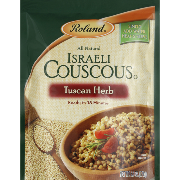 Instant Foods Roland Foods Couscous, Israeli, Tuscan Herb hero