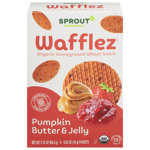 Baby Food & Formula Sprout Organics Wafflez, Pumpkin Butter & Jelly hero