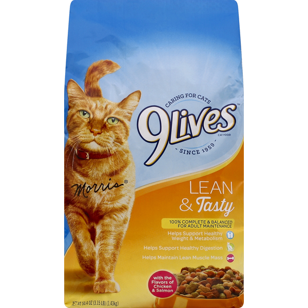 Cat Food & Care 9 Lives Cat Food, Lean & Tasty hero