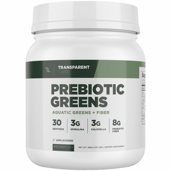 Transparent Labs Unflavored Prebiotic Greens Powder hero