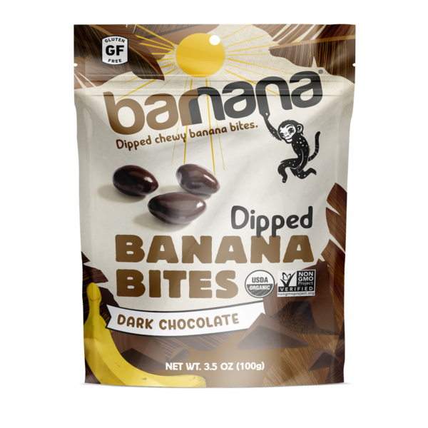 Nuts, Seeds & Dried Fruit Barnana Dipped Banana Bites, Dark Chocolate hero