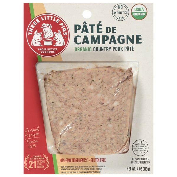 Dips & Spreads Three Little Pigs Organic Pâté de Campagne hero