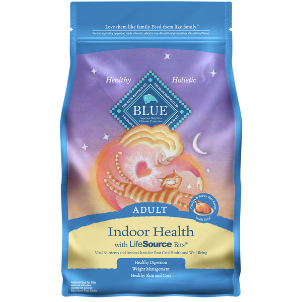 Cat Food & Care Blue Buffalo Indoor Health Natural Adult Dry Cat Food, Chicken & Brown Rice hero