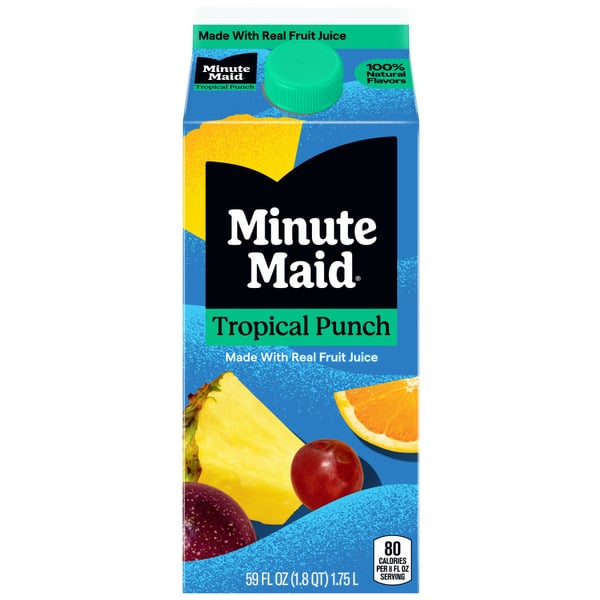 Beverages Minute Maid Tropical Punch Carton hero