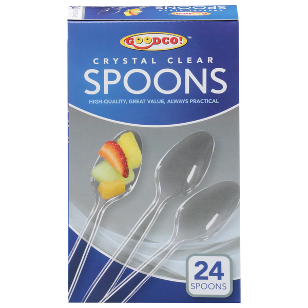 Kitchen Supplies GoodCo Spoons, Crystal Clear hero