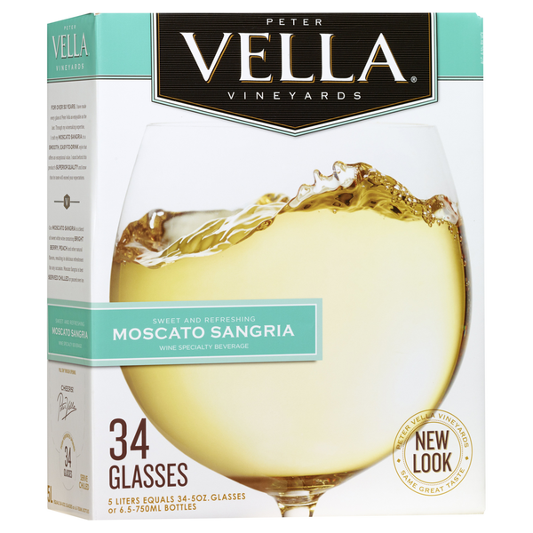 White Wines Peter Vella Moscato Sangria White Box Wine hero