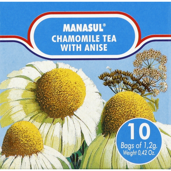 Tea (Loose, Bags and Pods) Manasul Tea, Chamomile Tea, with Anise, Bags hero