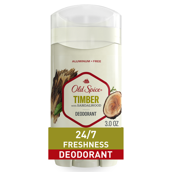 Deodorants Old Spice Men's Deodorant Aluminum-Free Timber with Sandalwood hero