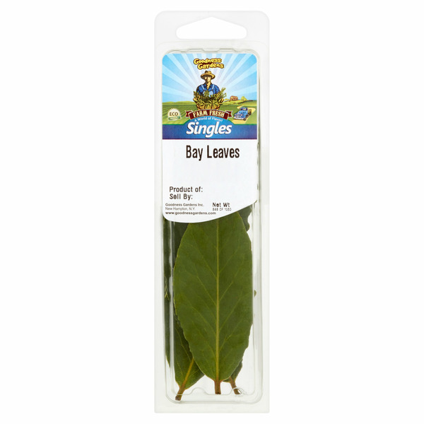 Fresh Herbs Goodness Gardens Farm Fresh Singles Bay Leaves hero