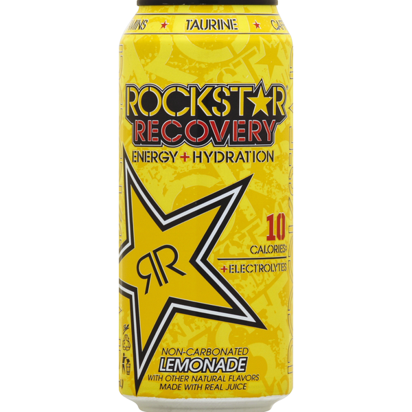 Energy & Sports Drinks Rockstar Energy Drink, Energy + Hydration, Non-Carbonated, Lemonade hero