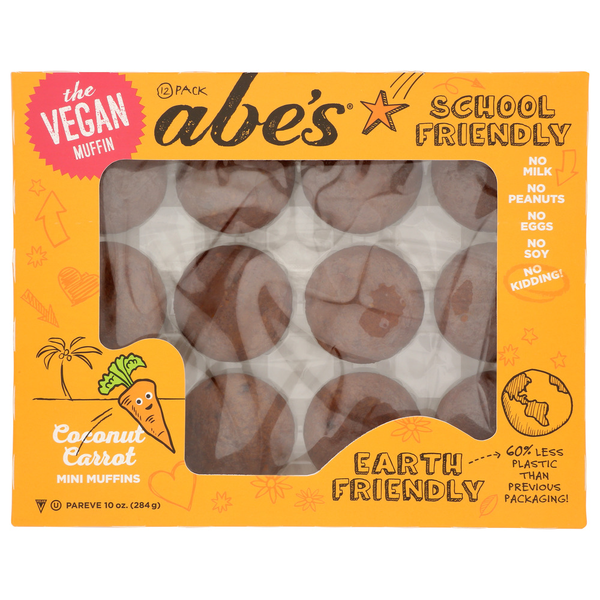 Breakfast Bakery Abe's 12 Pack Box Coconut Carrot hero