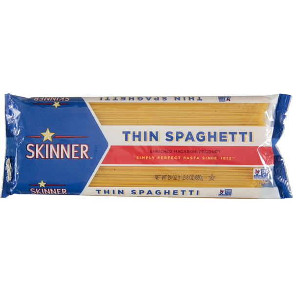 Dry Pasta Skinner Thin Spaghetti hero