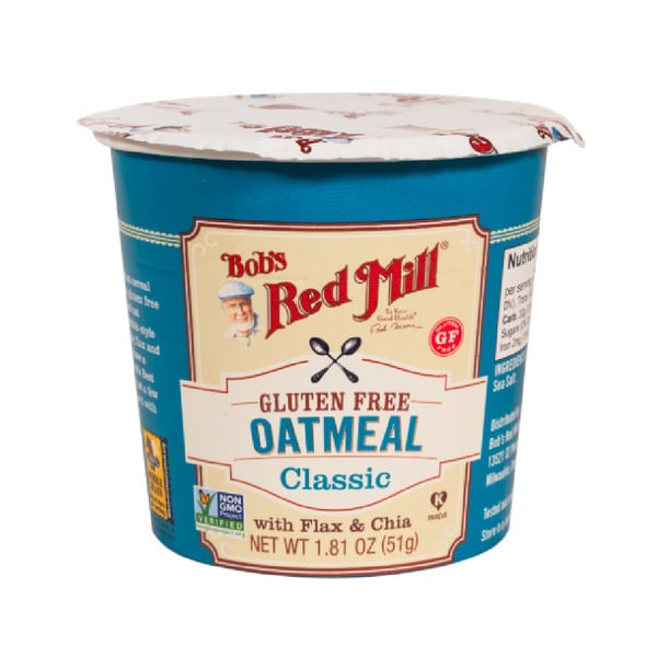 Cereal & Granola Bob's Red Mill Oatmeal Cup, Classic with Flax & Chia, Gluten Free hero