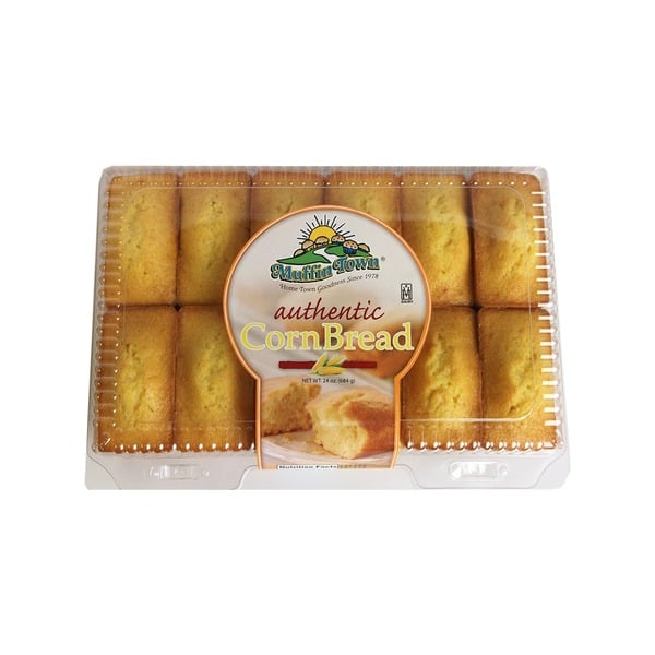 Breakfast Bakery Muffin Town Authentic Cornbread Loaves-12 Pack hero