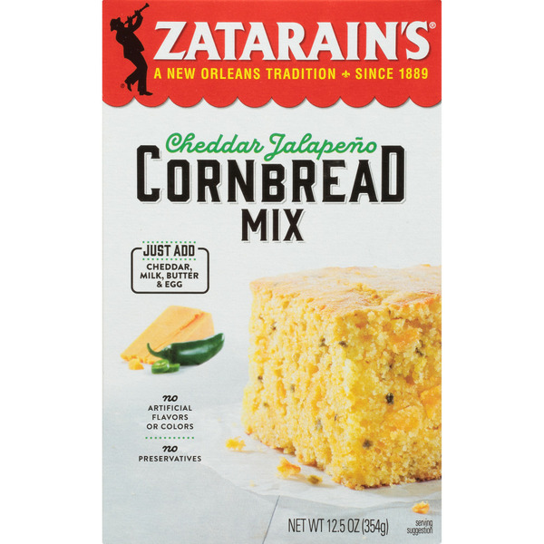 Cookies & Cakes Zatarain's Cheddar Jalapeno Cornbread Mix hero