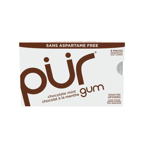 Mint & Gum PÜR Chocolate Mint, Aspartame Free, 100% Xylitol Natural Flavored Gum hero