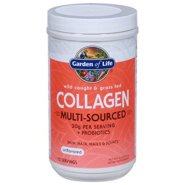 Vitamins & Supplements Garden of Life Collagen, Multi-Sourced, + Probiotics, Unflavored hero