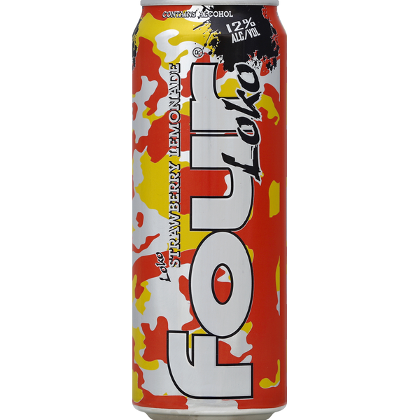 Malt Beverages Four Loko Malt Beverage, Premium, Strawberry Lemonade Flavor hero