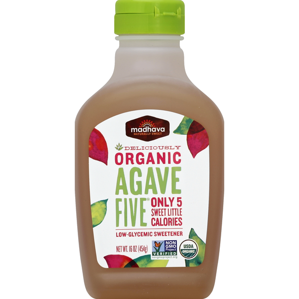 Honeys, Syrups & Nectars Madhava Sweetener, AgaveFive, Organic hero