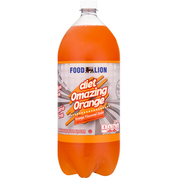 Soft Drinks Food Lion Soda, Diet, Omazing Orange hero