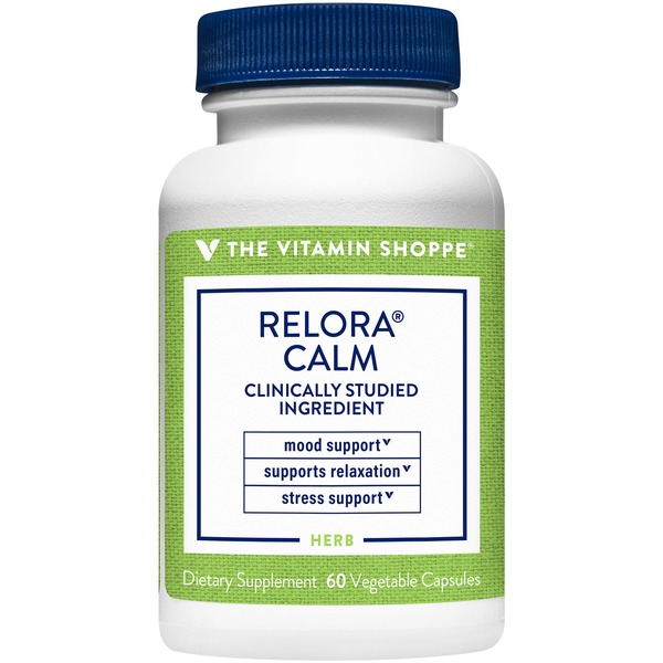 Sleep & Mood Support The Vitamin Shoppe Relora Calm for Mood & Relaxation (60 Vegetarian Capsules) hero